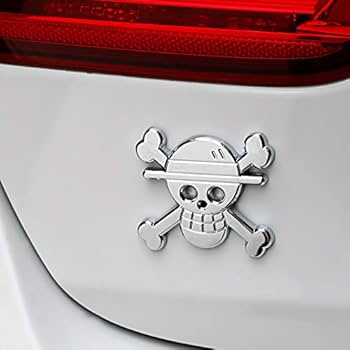 ONE PIECE ワンピース　モンキー.D.ルフィ　メタルバッジ　髑髏　ドクロ ONE PIECE ワンピース モンキー.D.ルフィ メタルバッジ 髑髏
